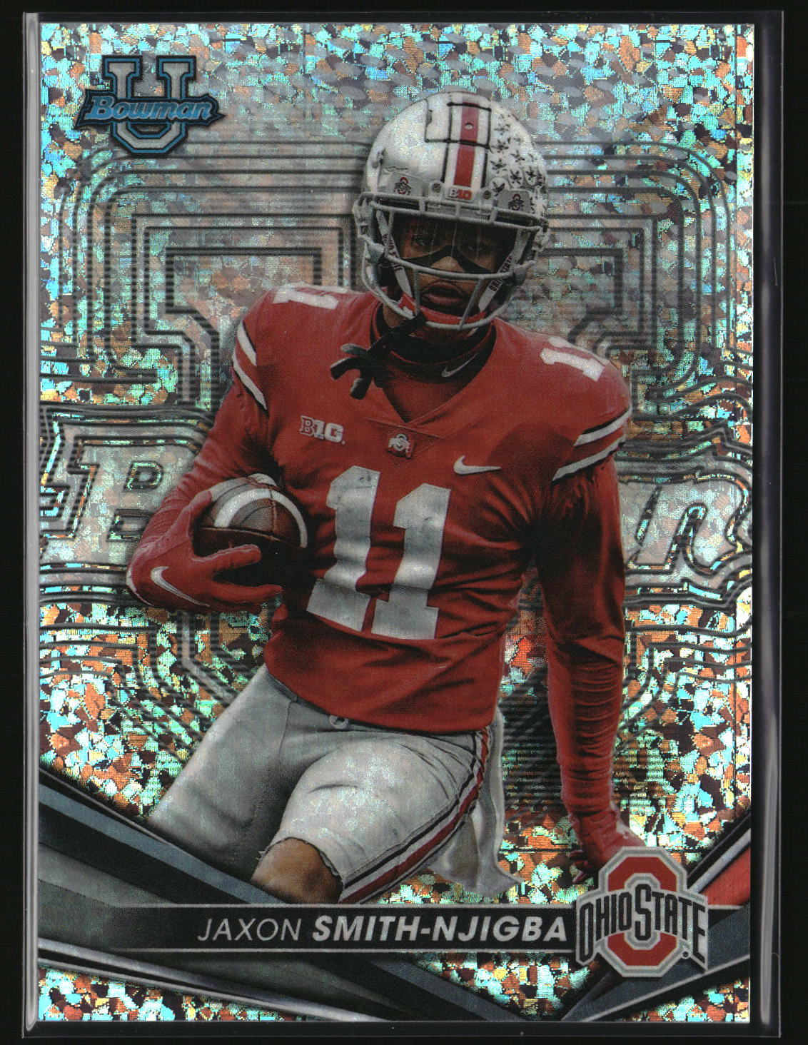 Jaxon Smith-Njigba 2022-23 Bowman's Best University Mini Diamond #90 #/299