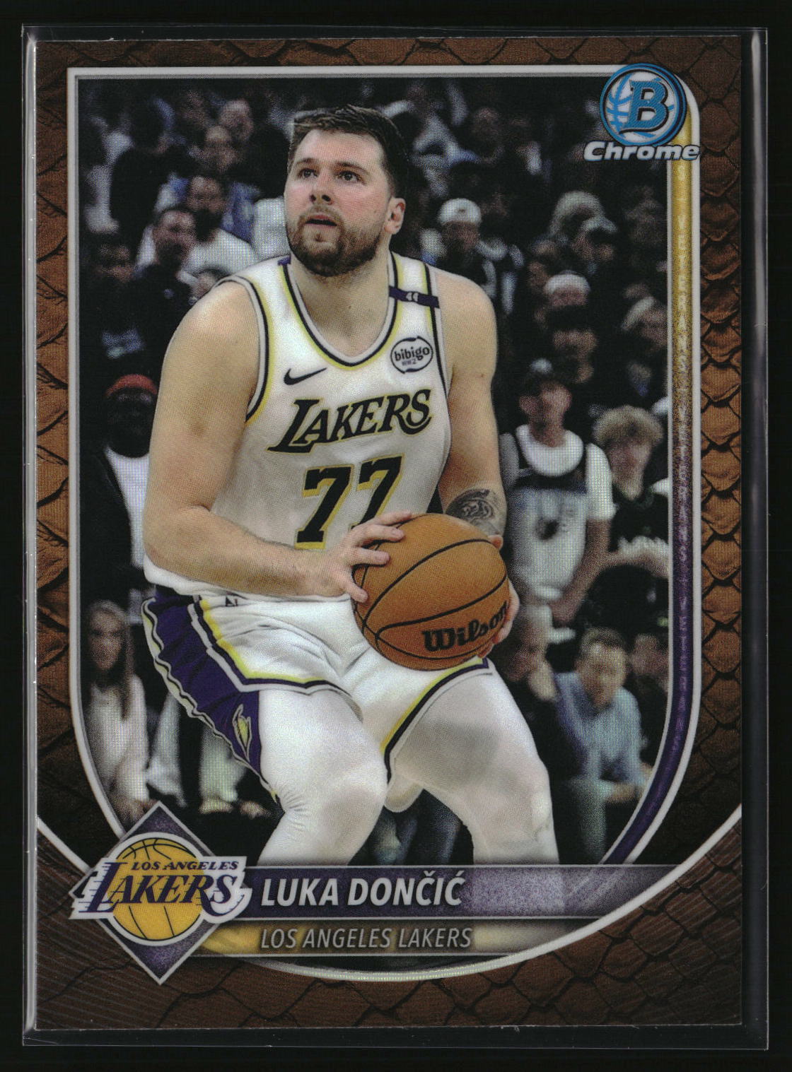 Luka Dončić 2025-26 Bowman Chrome Reptilian Refractors #BCV-123