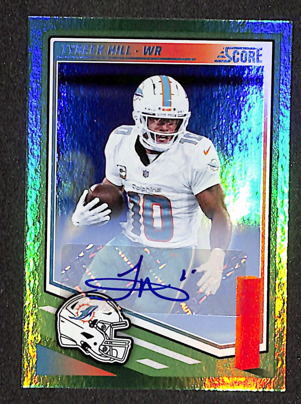 Tyreek Hill 2025 Score Base Signatures Green #106