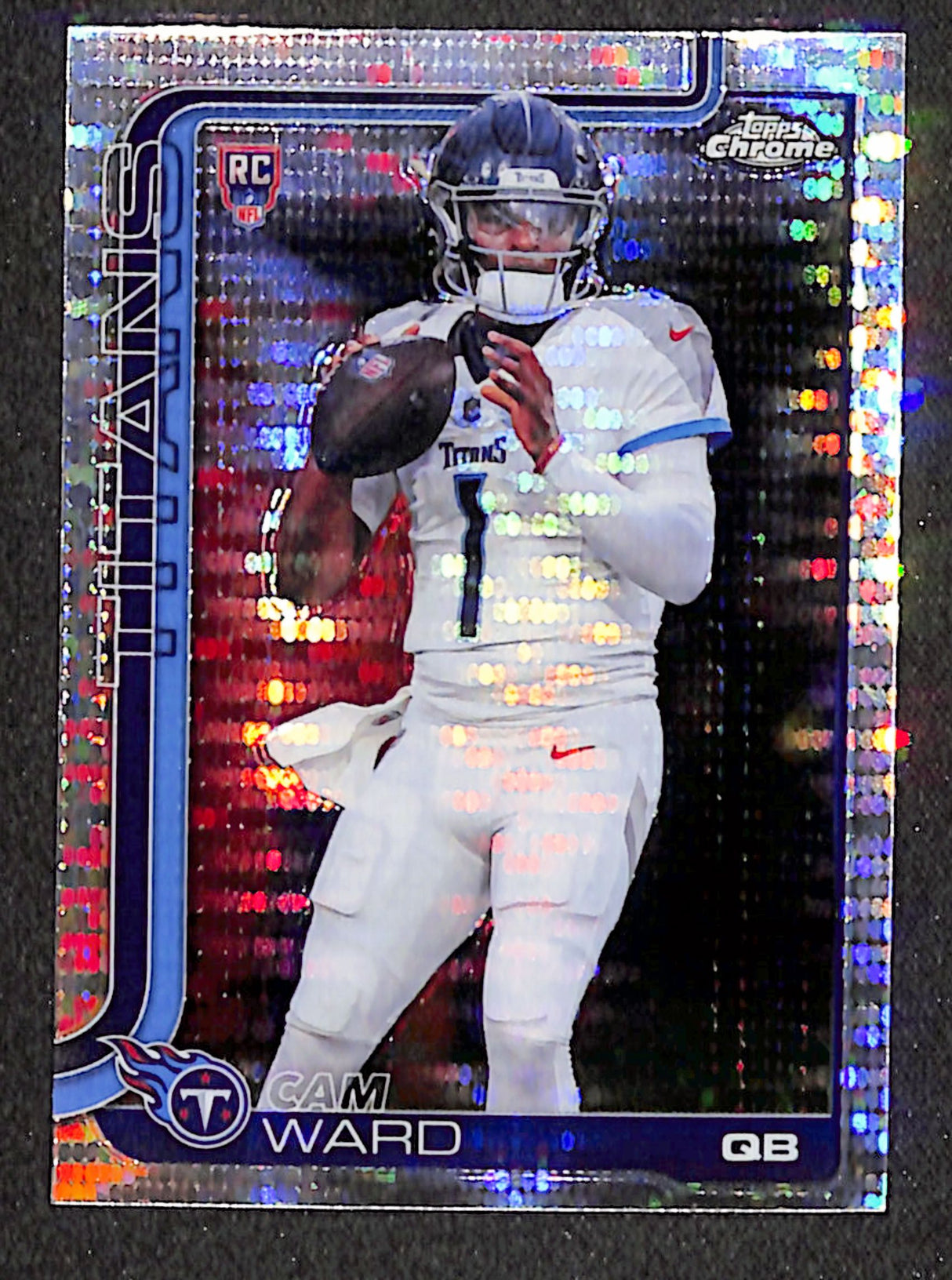 Cam Ward 2025 Topps Chrome Pulsar Refractor #314