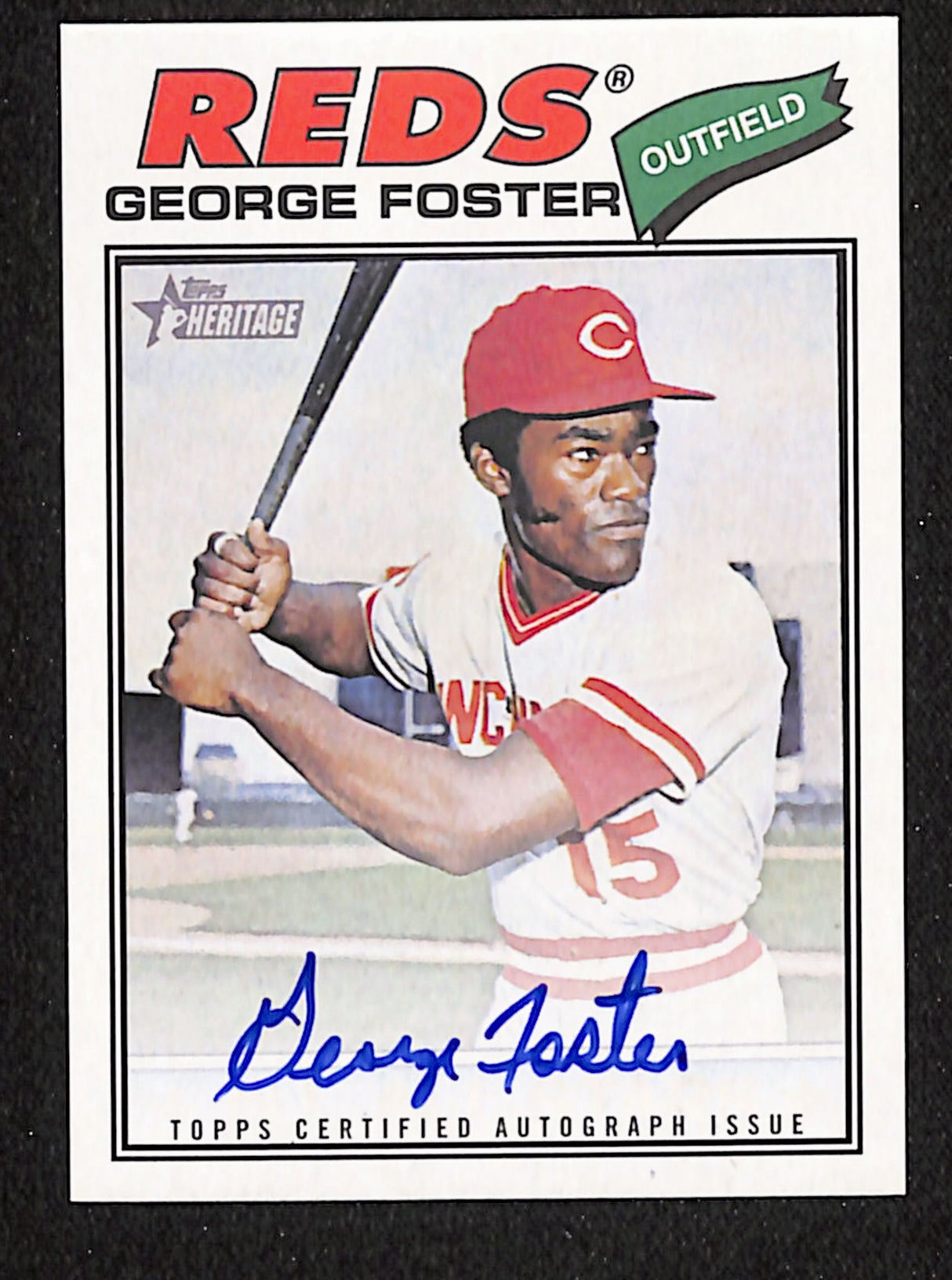 George Foster 2026 Topps Heritage Real One Autographs #77RO-GF