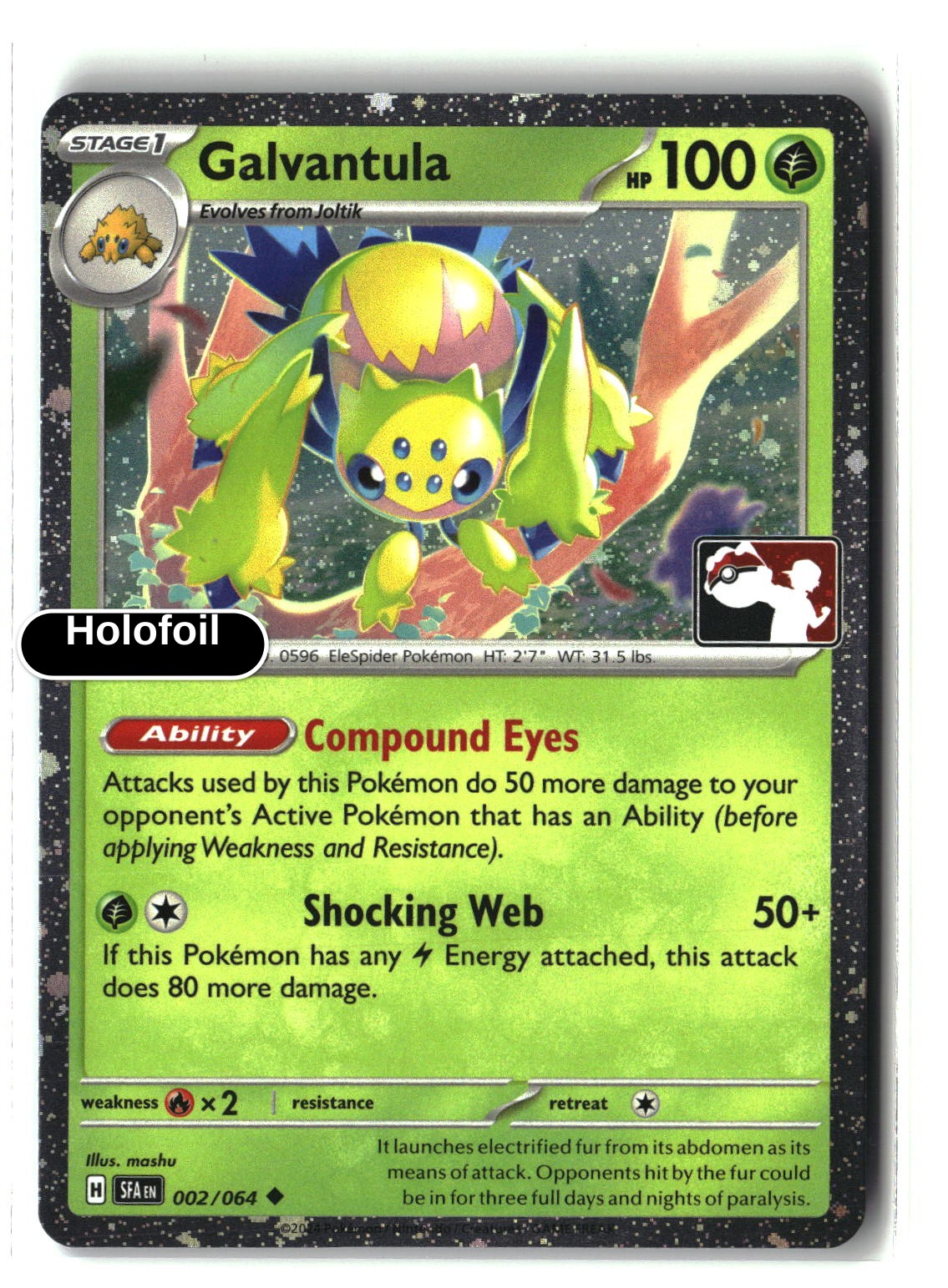 Galvantula - 002/064 (Cosmos Holo)