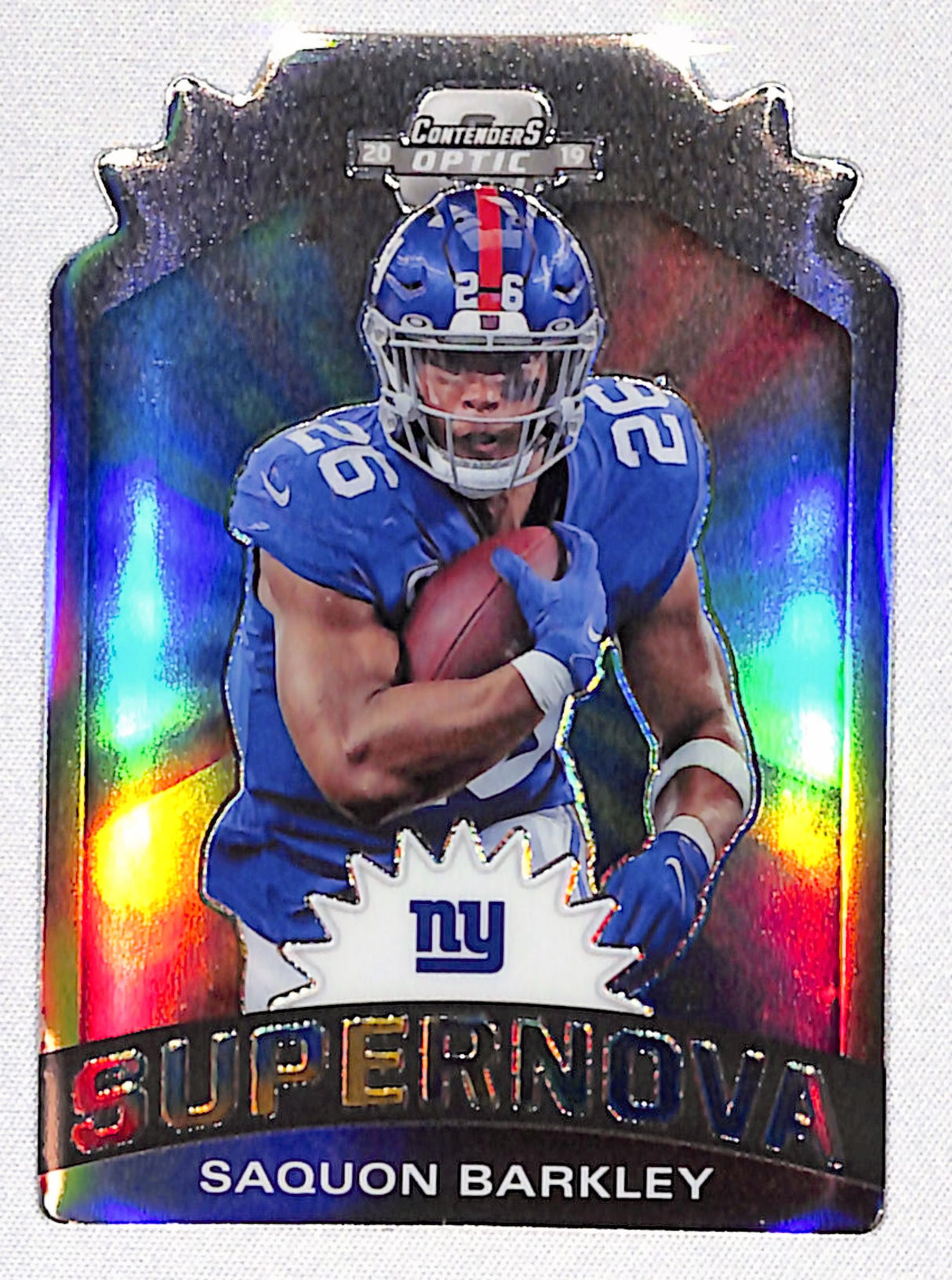 Saquon Barkley 2019 Panini Contenders Optic Supernova Die Cuts #S-SB