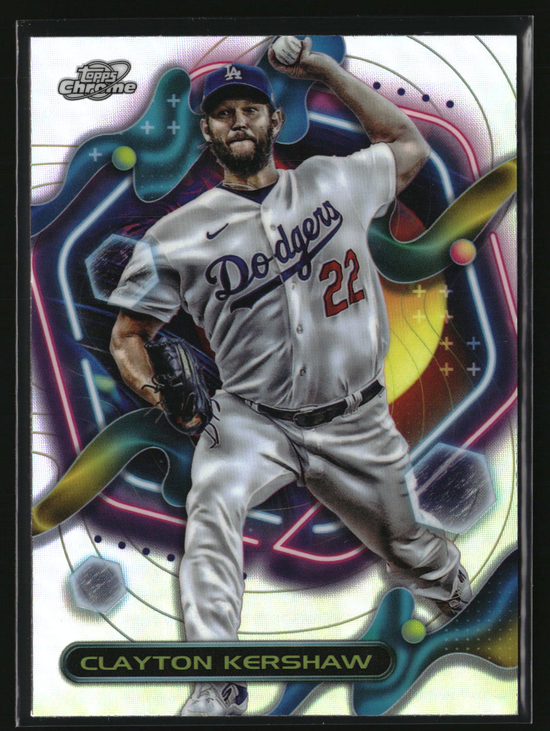 Clayton Kershaw 2023 Topps Chrome Cosmic Refractor #188