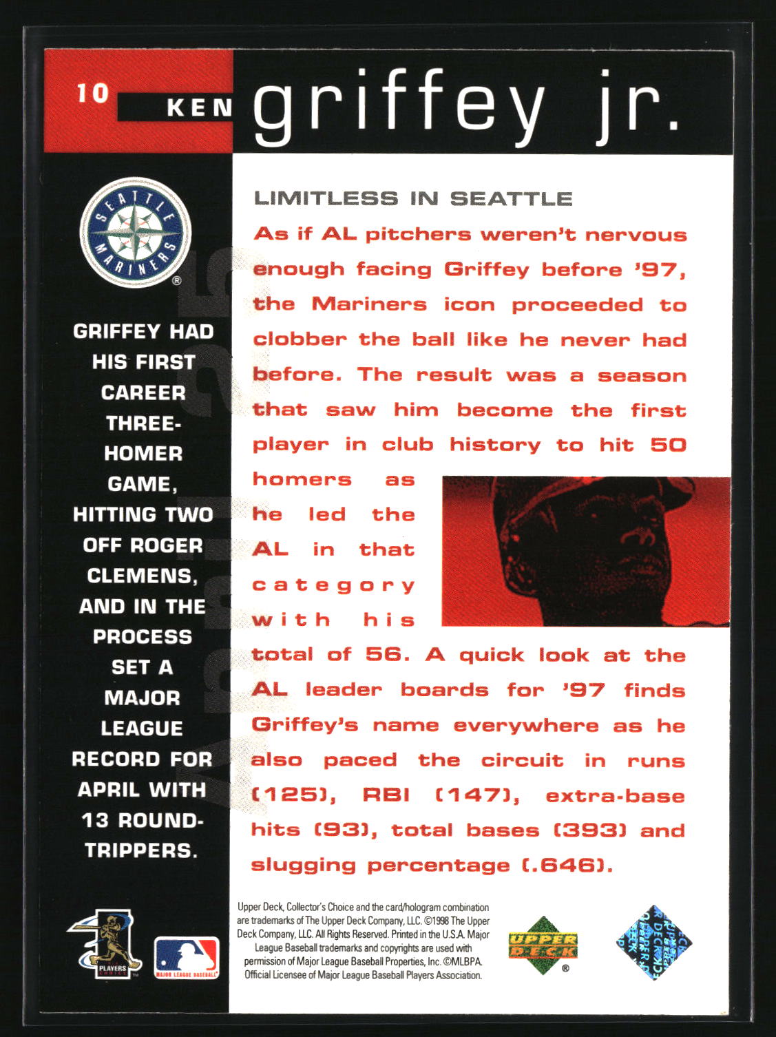Ken Griffey Jr. 1998 Collector's Choice #10