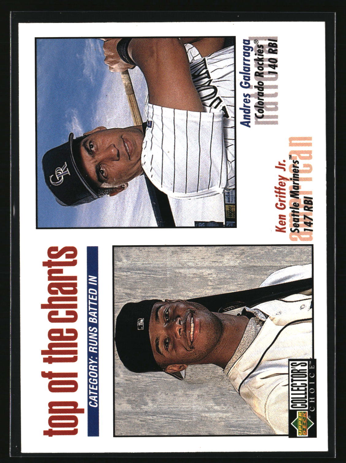 Ken Griffey Jr. / Andres Galarraga 1998 Collector's Choice #255