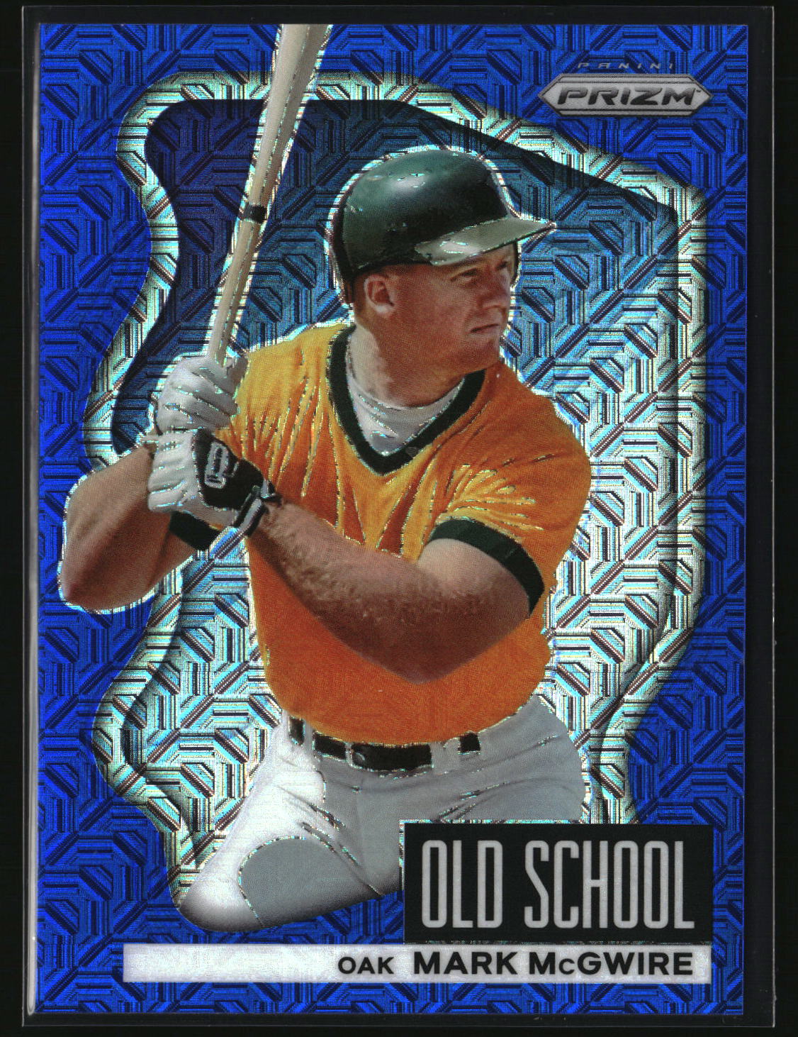 Mark McGwire 2022 Panini Prizm Old School Blue Mojo Prizm #OS-7 #/199