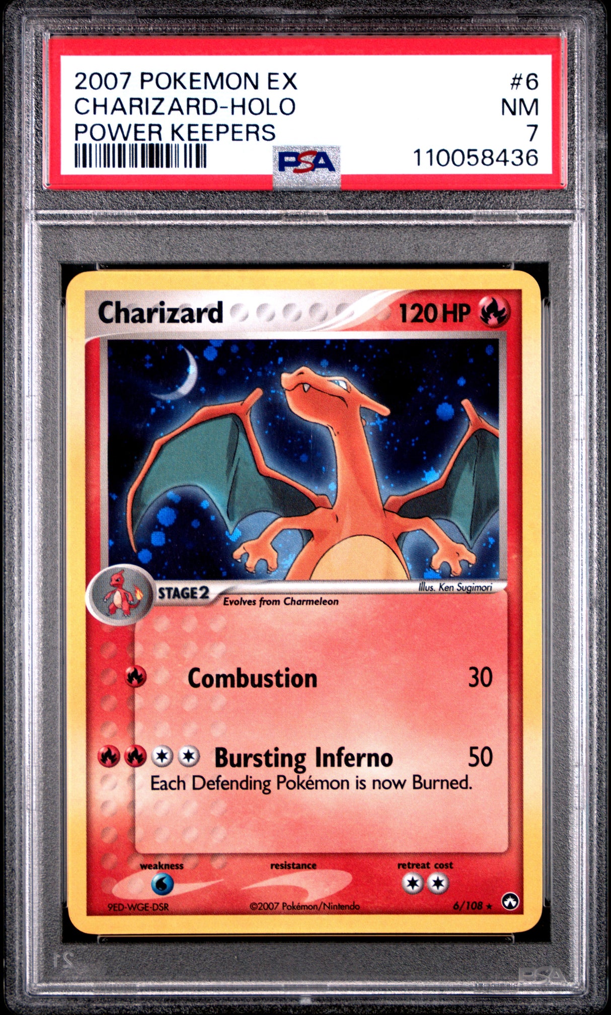 Charizard Power Keepers #6/108 PSA 7