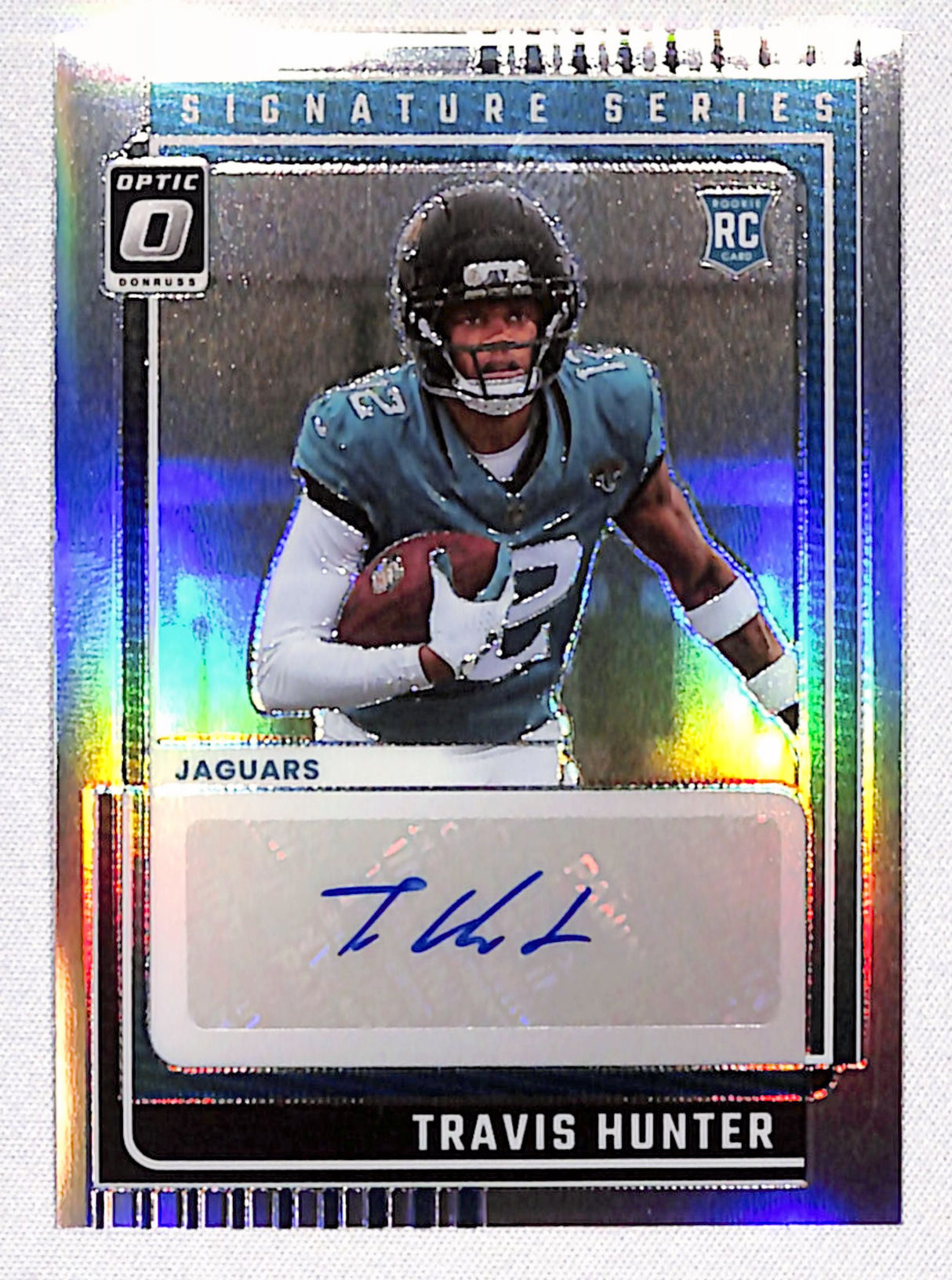 Travis Hunter 2025 Donruss Optic Signature Series Holo #SSH-TH