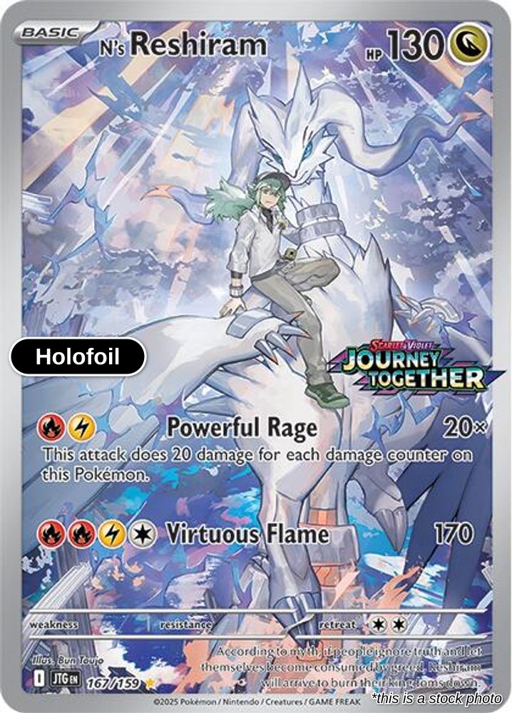 N's Reshiram - 167/159 (Journey Together Stamped)