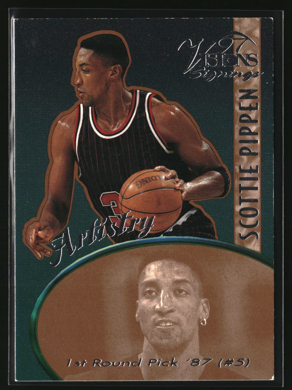 Scottie Pippen 1997 Score Board Visions Signings Artistry #A-10