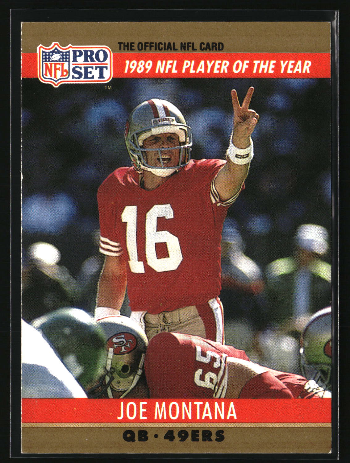 Joe Montana 1990 Pro Set #2a