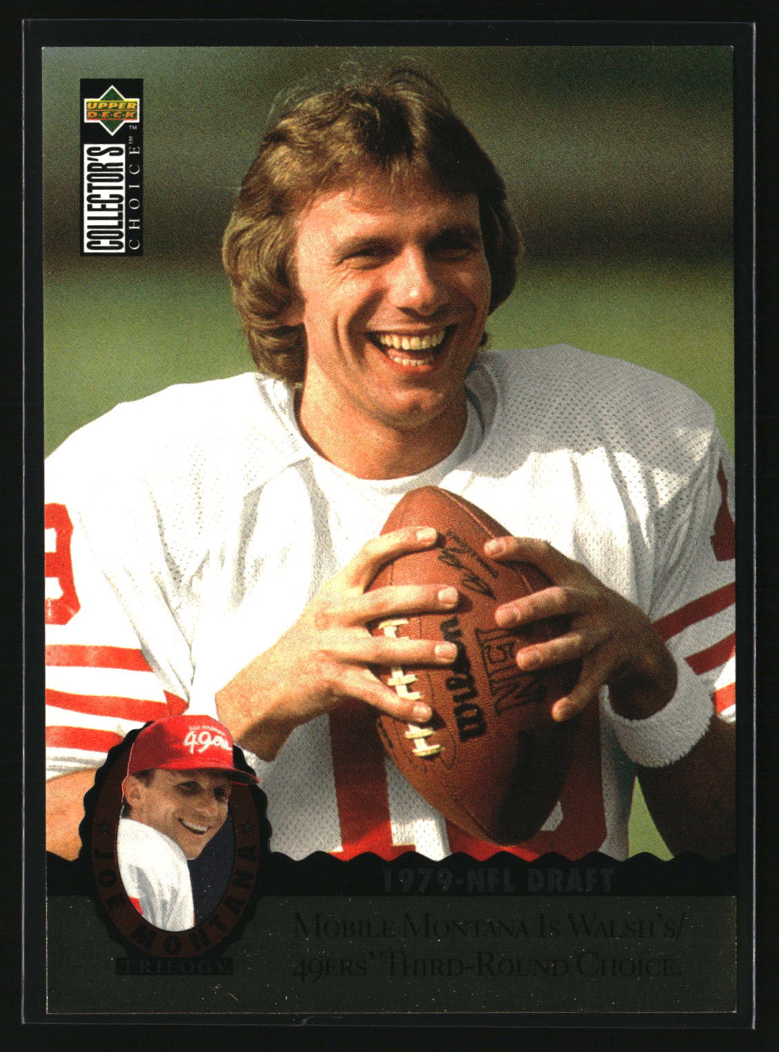 Joe Montana 1995 Collector's Choice Joe Montana Trilogy #MT3