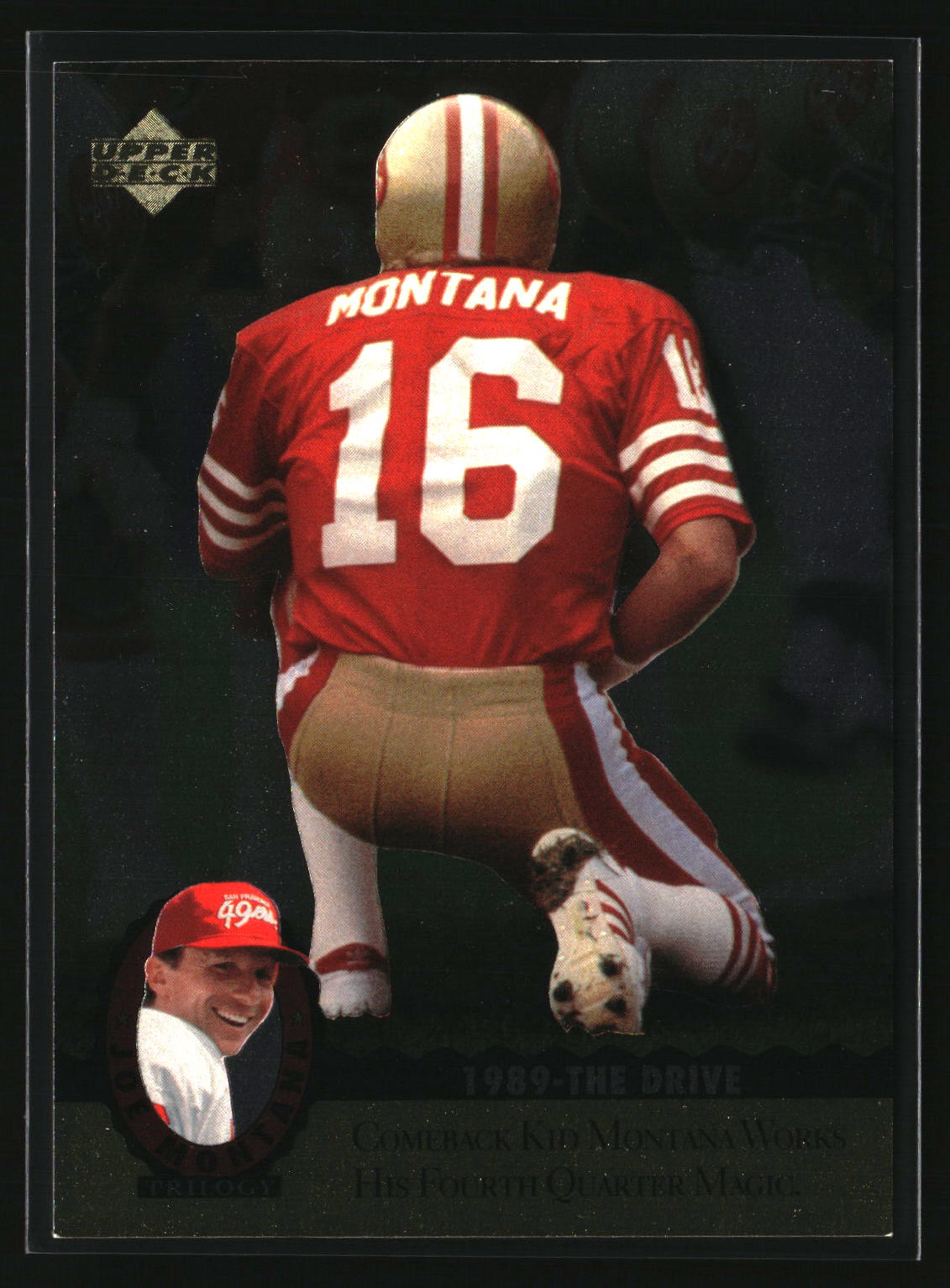 Joe Montana 1995 Upper Deck Joe Montana Trilogy #MT9