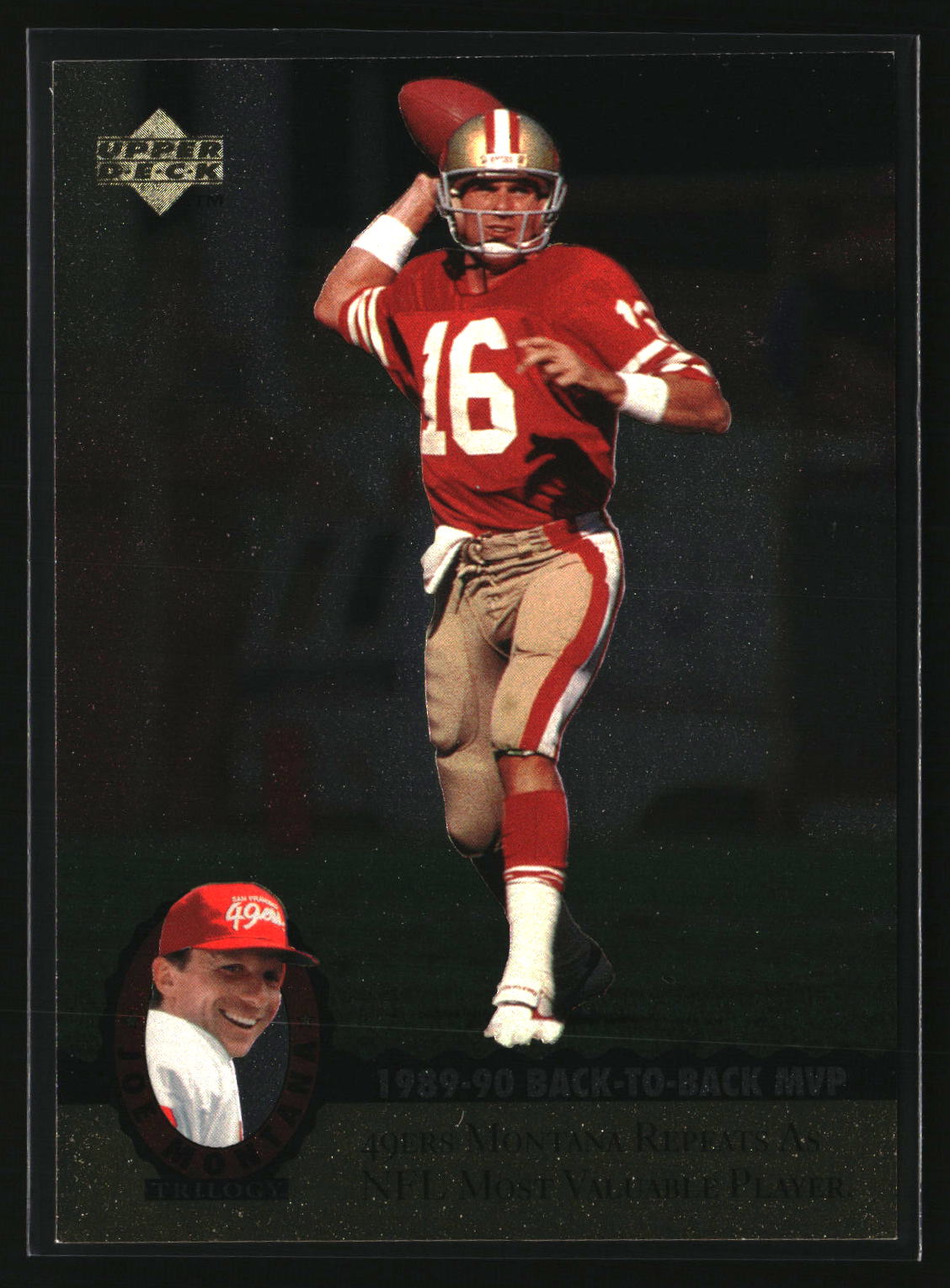 Joe Montana 1995 Upper Deck Joe Montana Trilogy #MT12