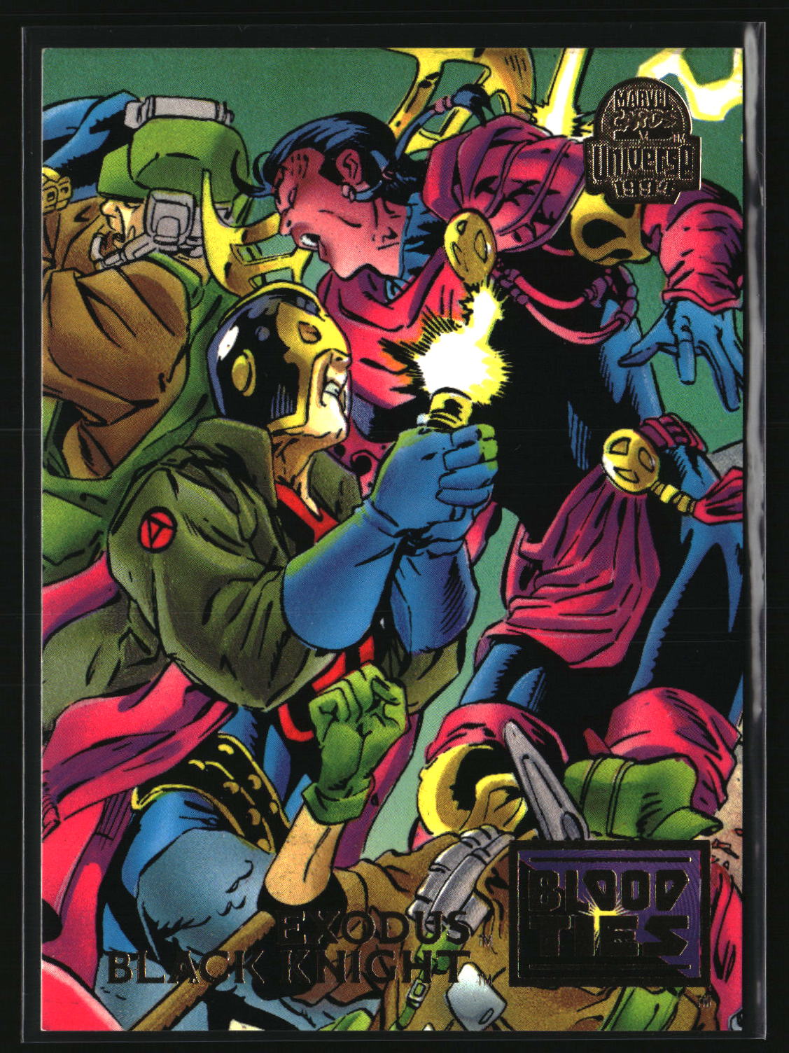 Exodus / Black Knight 1994 Fleer Marvel Universe #30