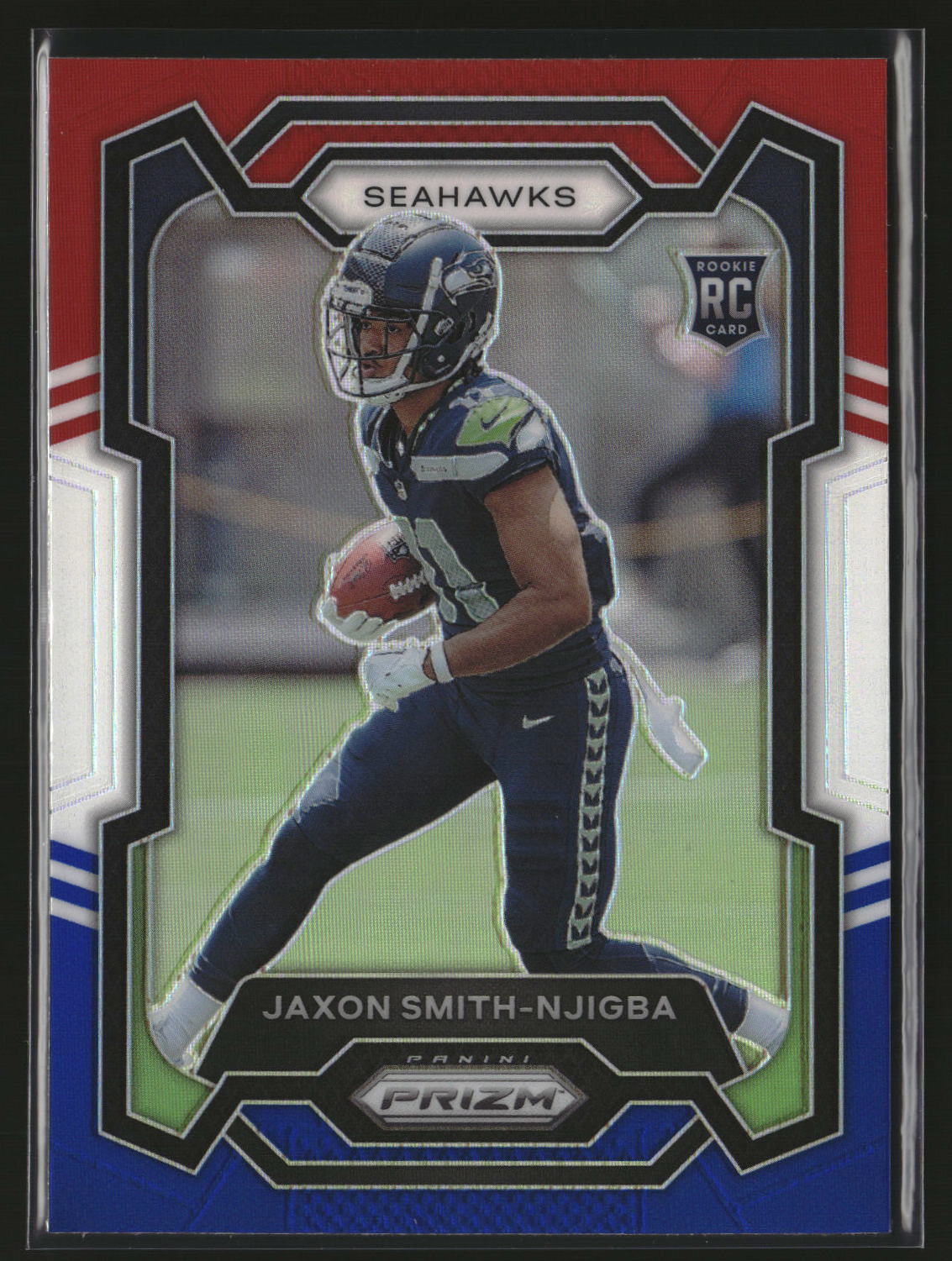 Jaxon Smith-Njigba 2023 Panini Prizm Red White and Blue #390
