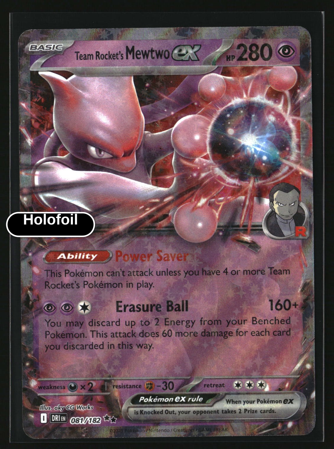 Team Rocket's Mewtwo ex - 081/182