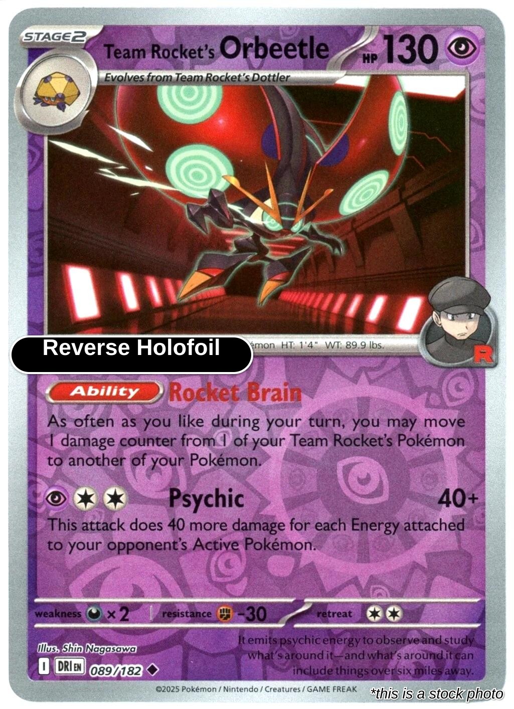 Team Rocket's Orbeetle - 089/182