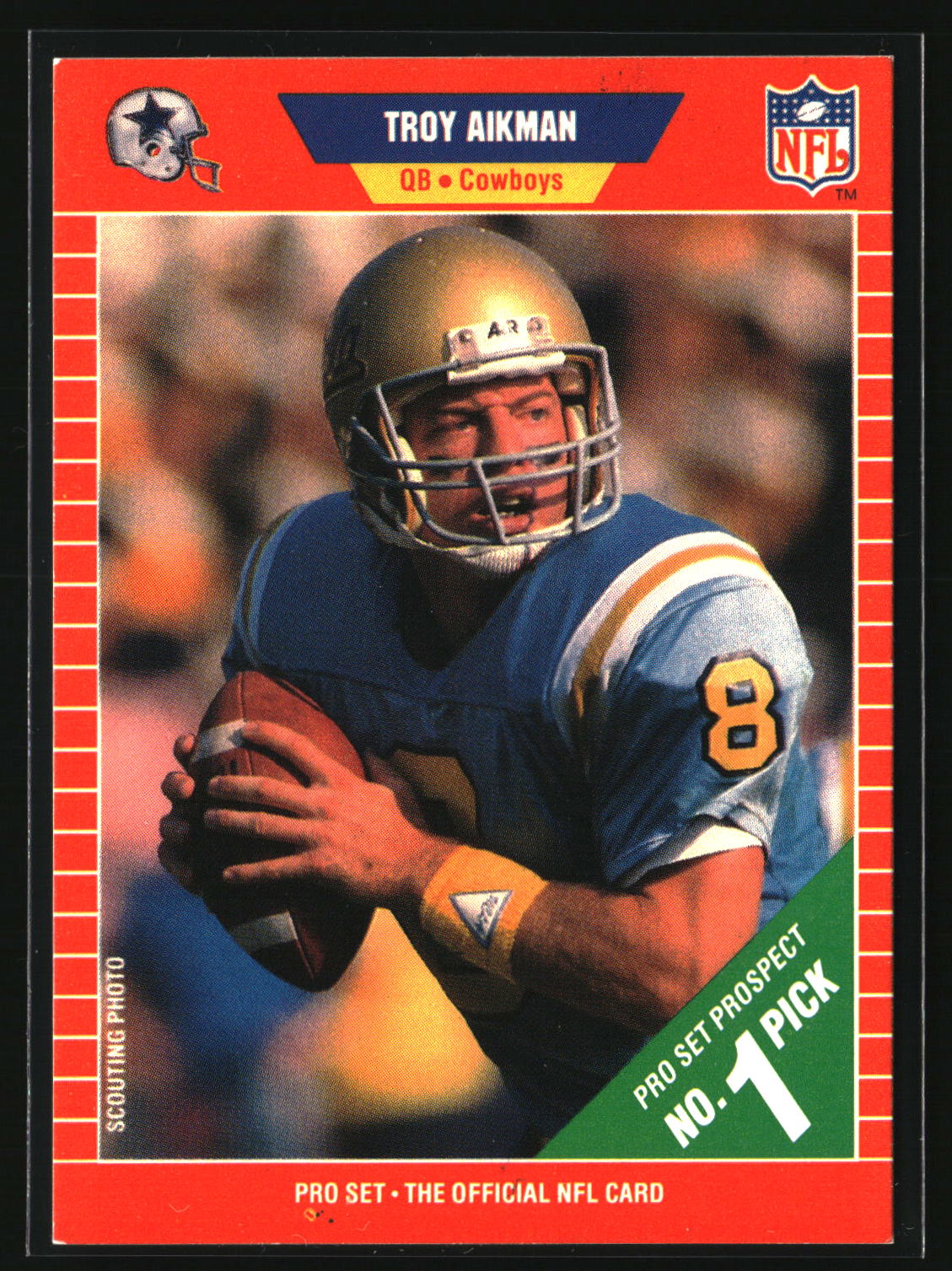 Troy Aikman 1989 Pro Set #490