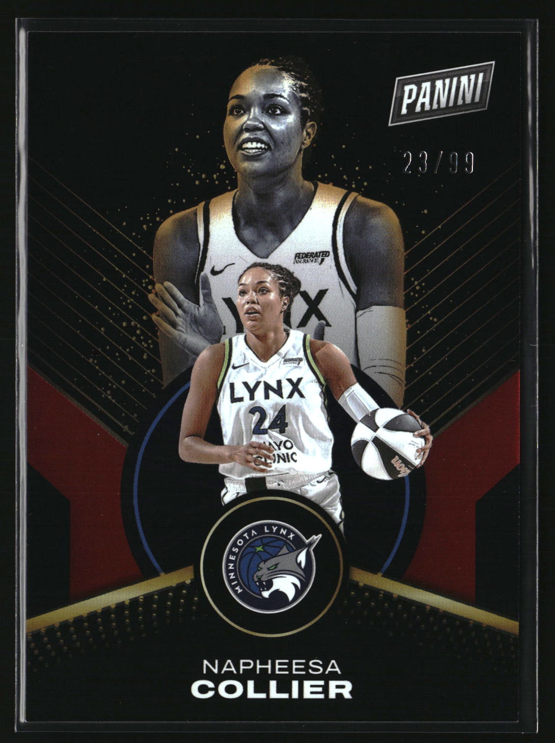 Napheesa Collier 2025 Panini WNBA Player of the Day Red #75 #/99