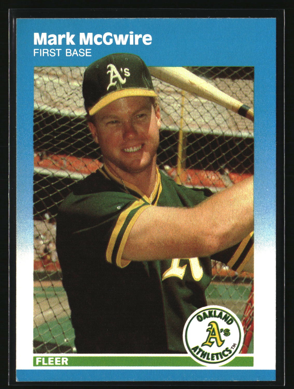 Mark McGwire 1987 Fleer Update #U-76
