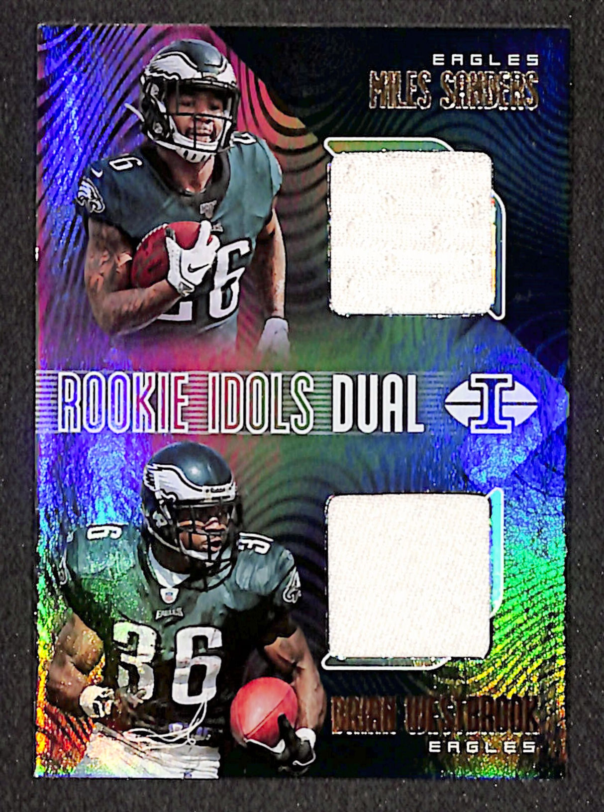 Westbrook / Sanders 2019 Panini Illusions Rookie Idols Dual Memorabilia #RI-MB