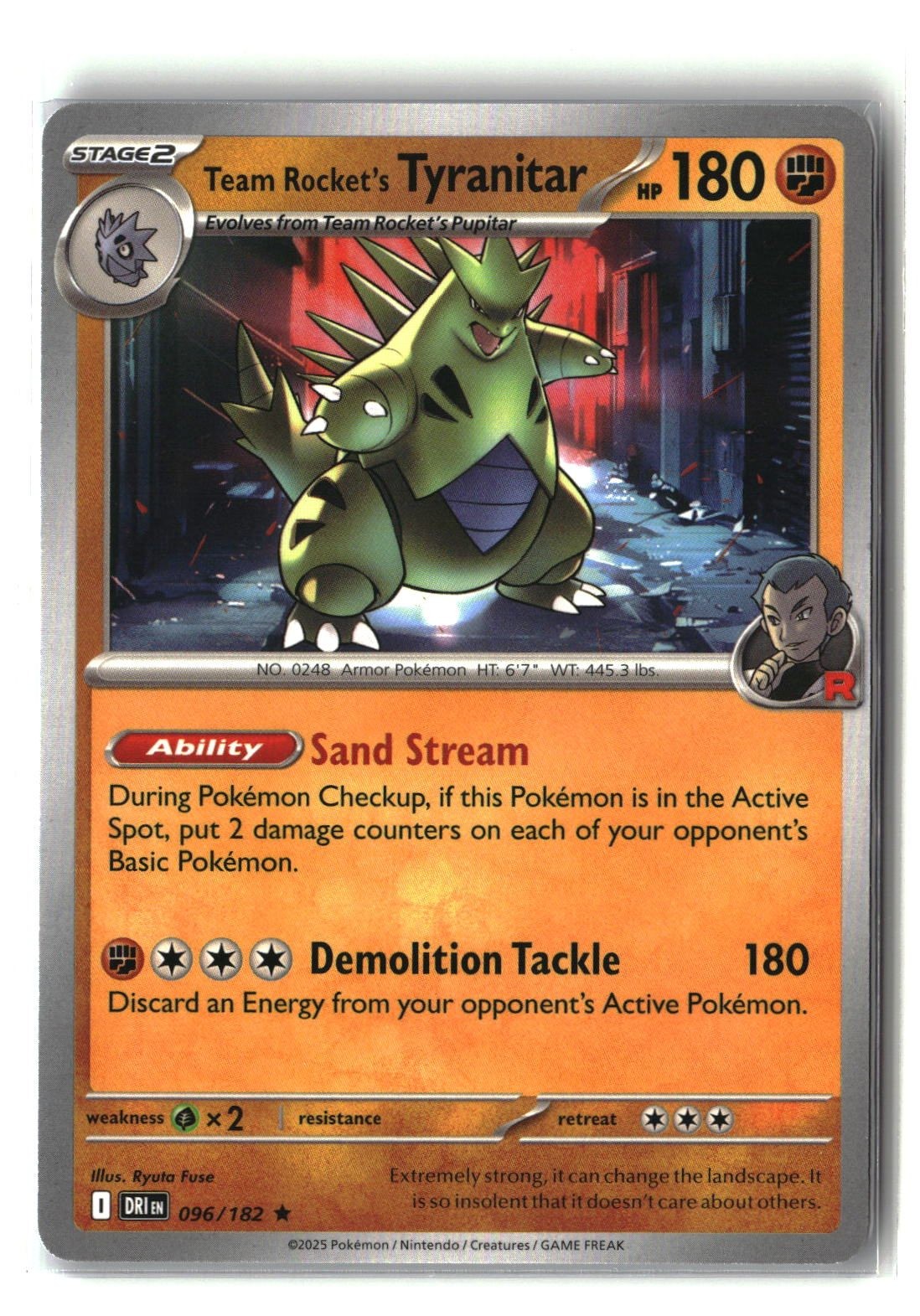 Team Rocket's Tyranitar (Non-holo)