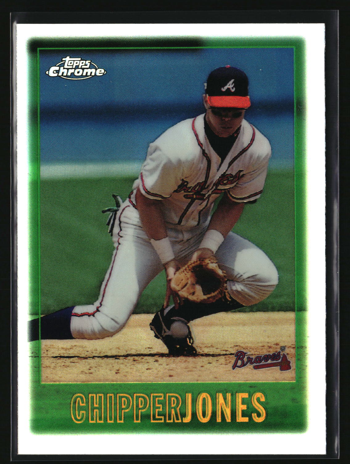 Chipper Jones 1997 Topps Chrome Refractors #97