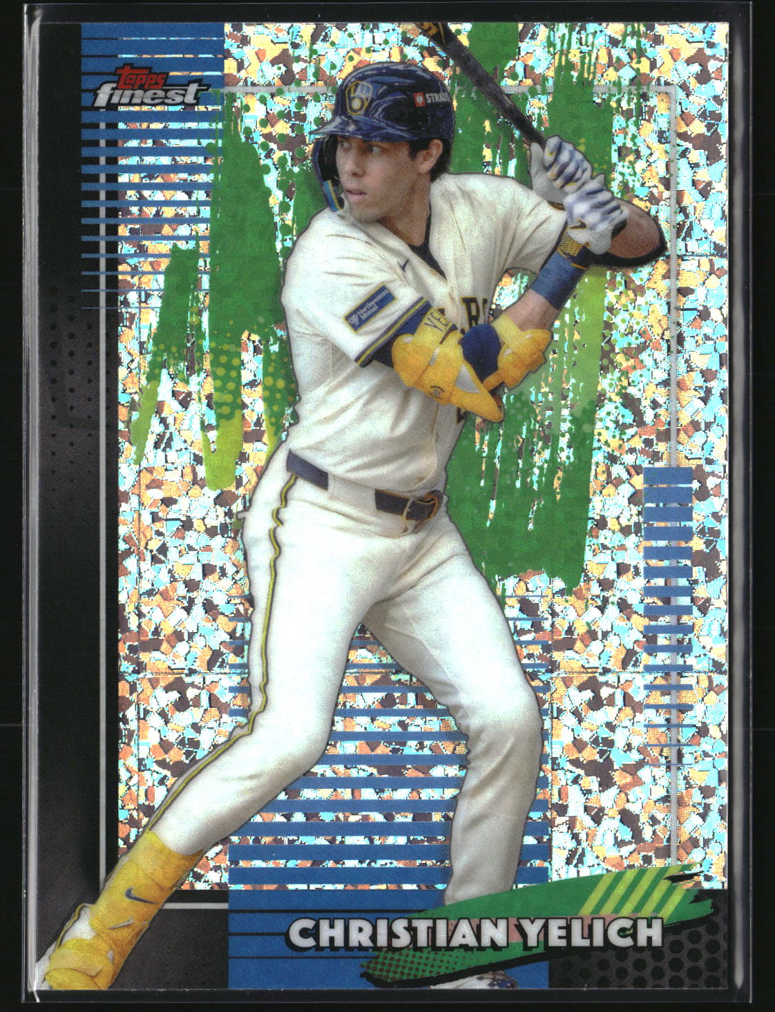 Christian Yelich 2026 Finest Mini-Diamond Refractors #49