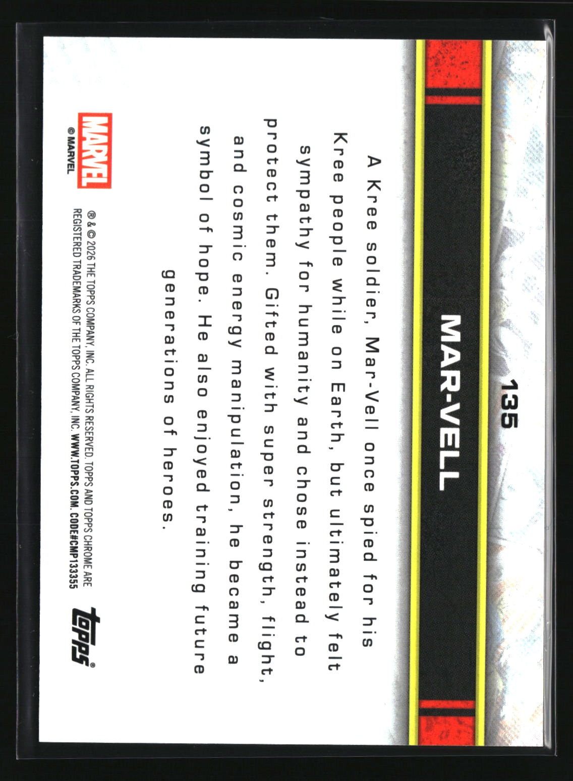Mar-Vell 2026 Topps Chrome Marvel Comics #135