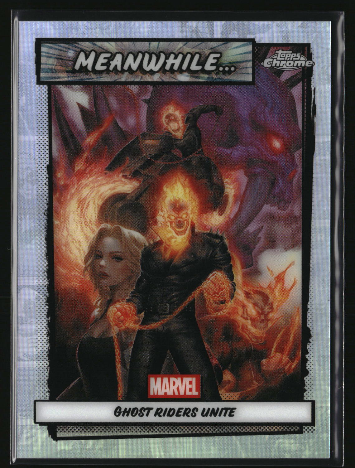Ghost Riders Unite 2026 Topps Chrome Marvel Comics Meanwhile... #MW-04