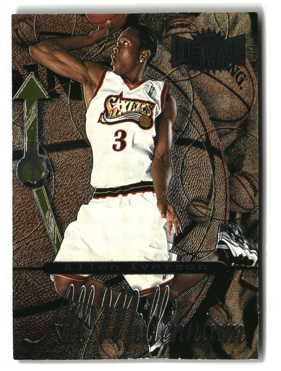 Allen Iverson 1997-98 Metal Universe Championship All Millenium #8AM