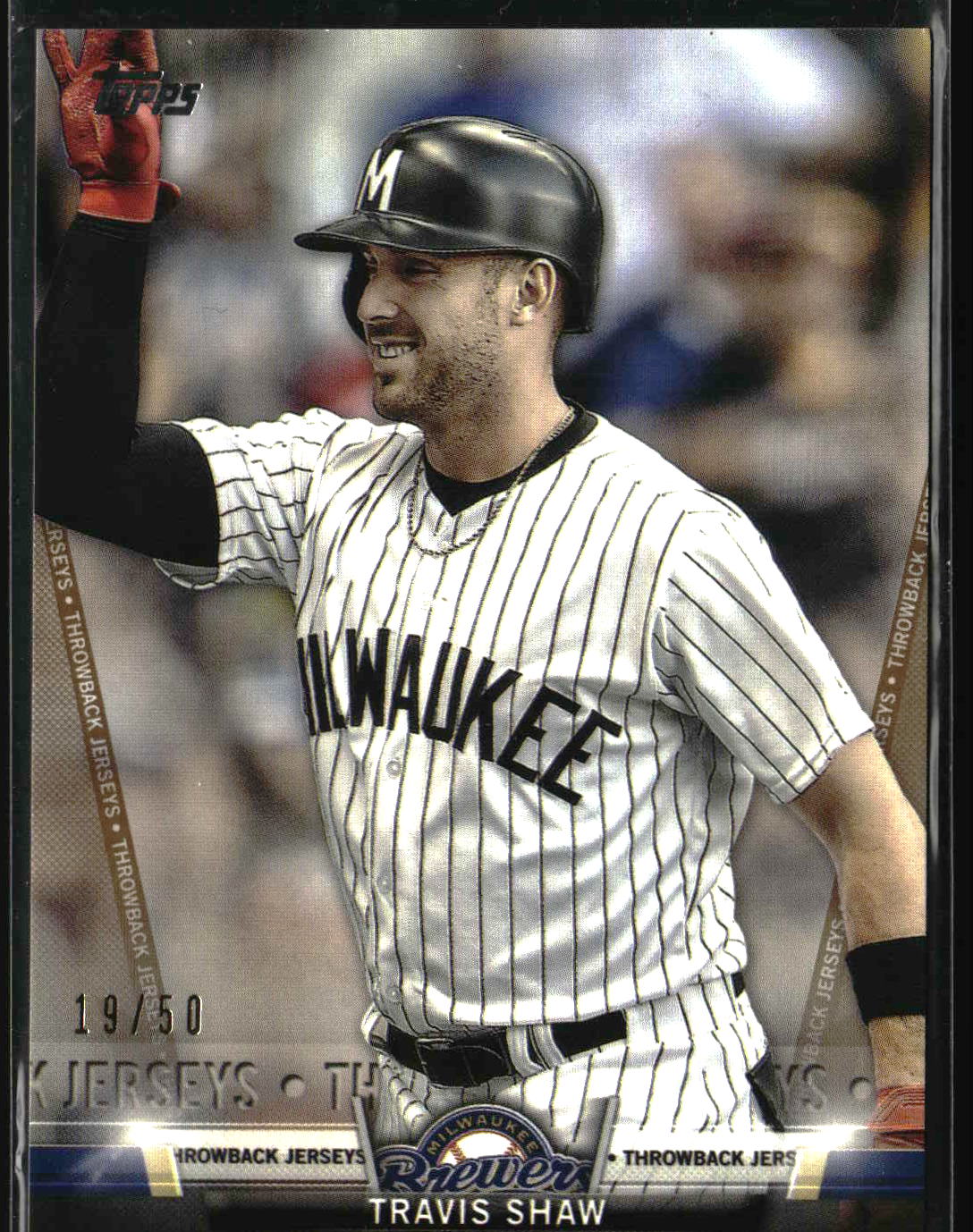 Travis Shaw 2018 Topps Topps Salute Gold (Series Two) #S-18 #/50