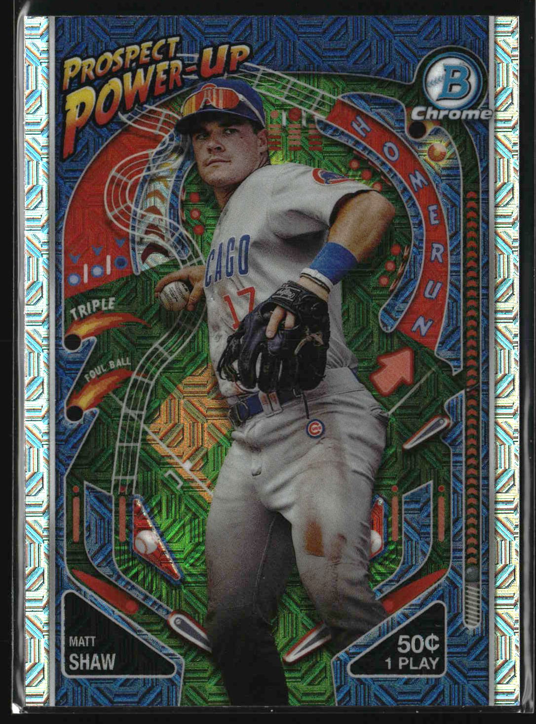 Matt Shaw 2024 Bowman Prospect Power-Up Mojo Refractors #PP-16