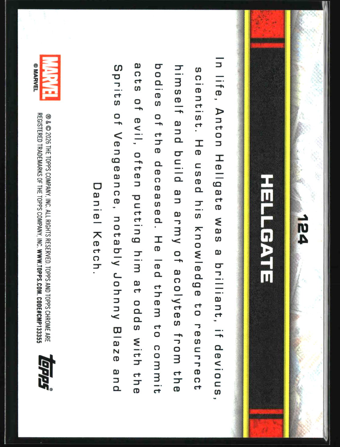 Hellgate 2026 Topps Chrome Marvel Comics #124