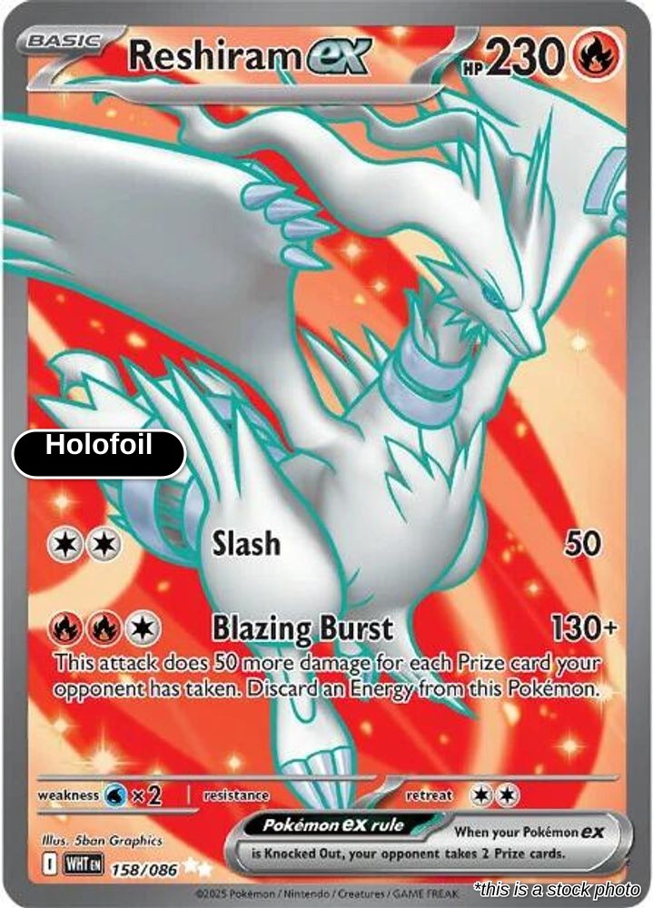 Reshiram ex - 158/086