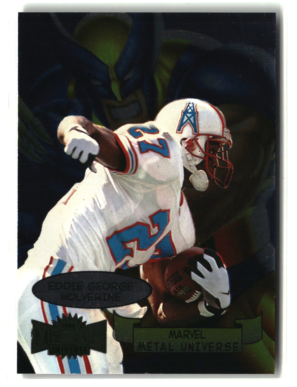 Eddie George 1997 Metal Universe Marvel Metal Universe #4