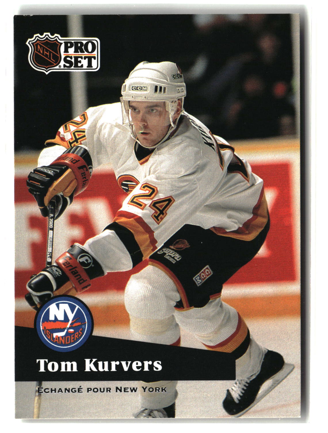 Tom Kurvers 1991-92 Pro Set French #244