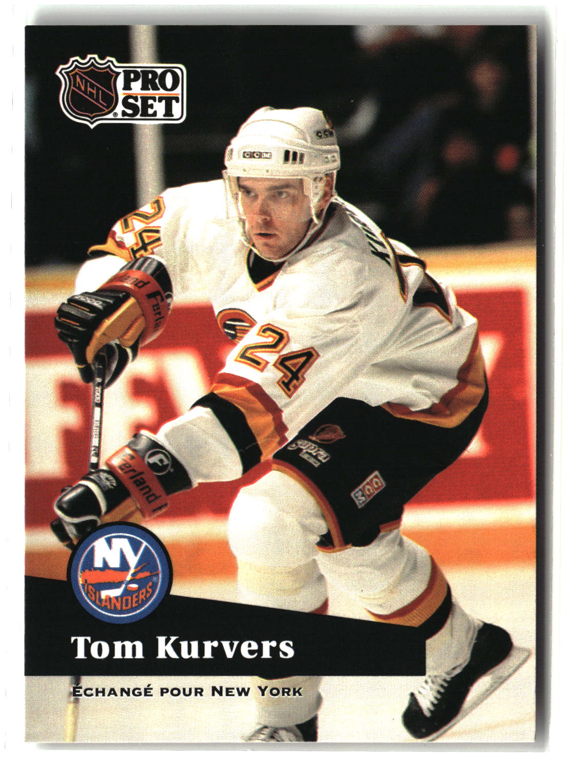 Tom Kurvers 1991-92 Pro Set French #244