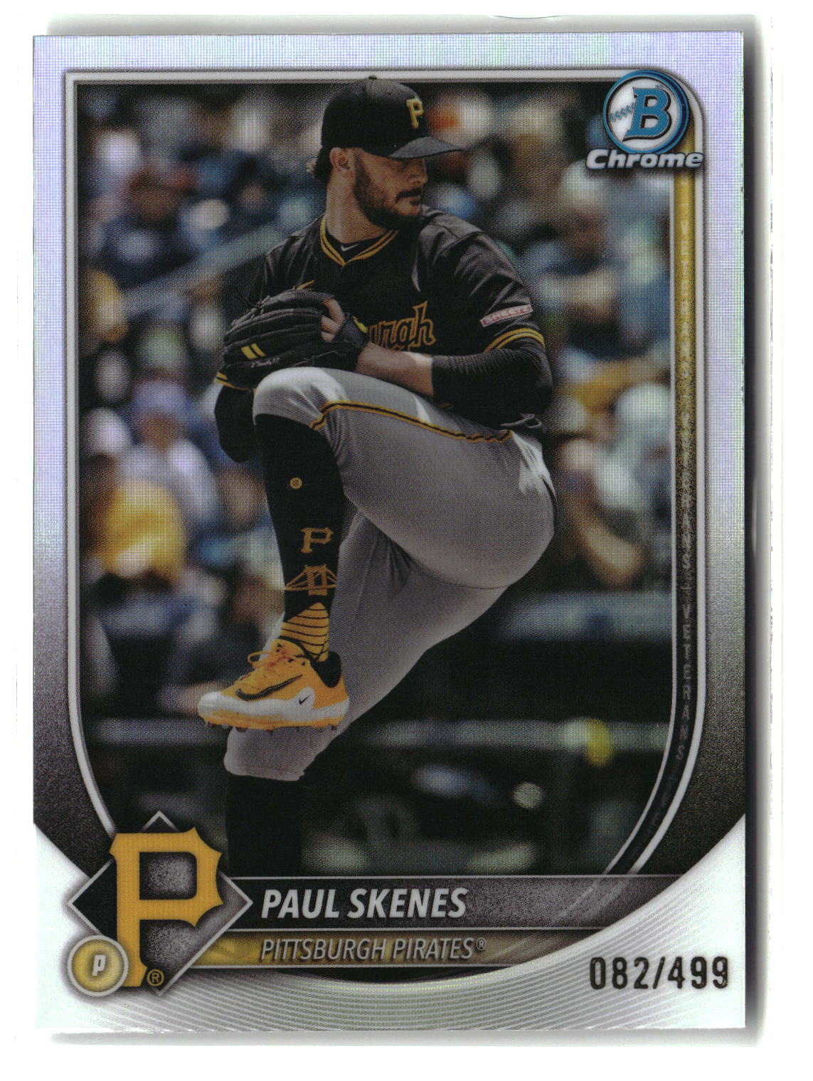 Paul Skenes 2025 Bowman Chrome Refractor #30 #/499