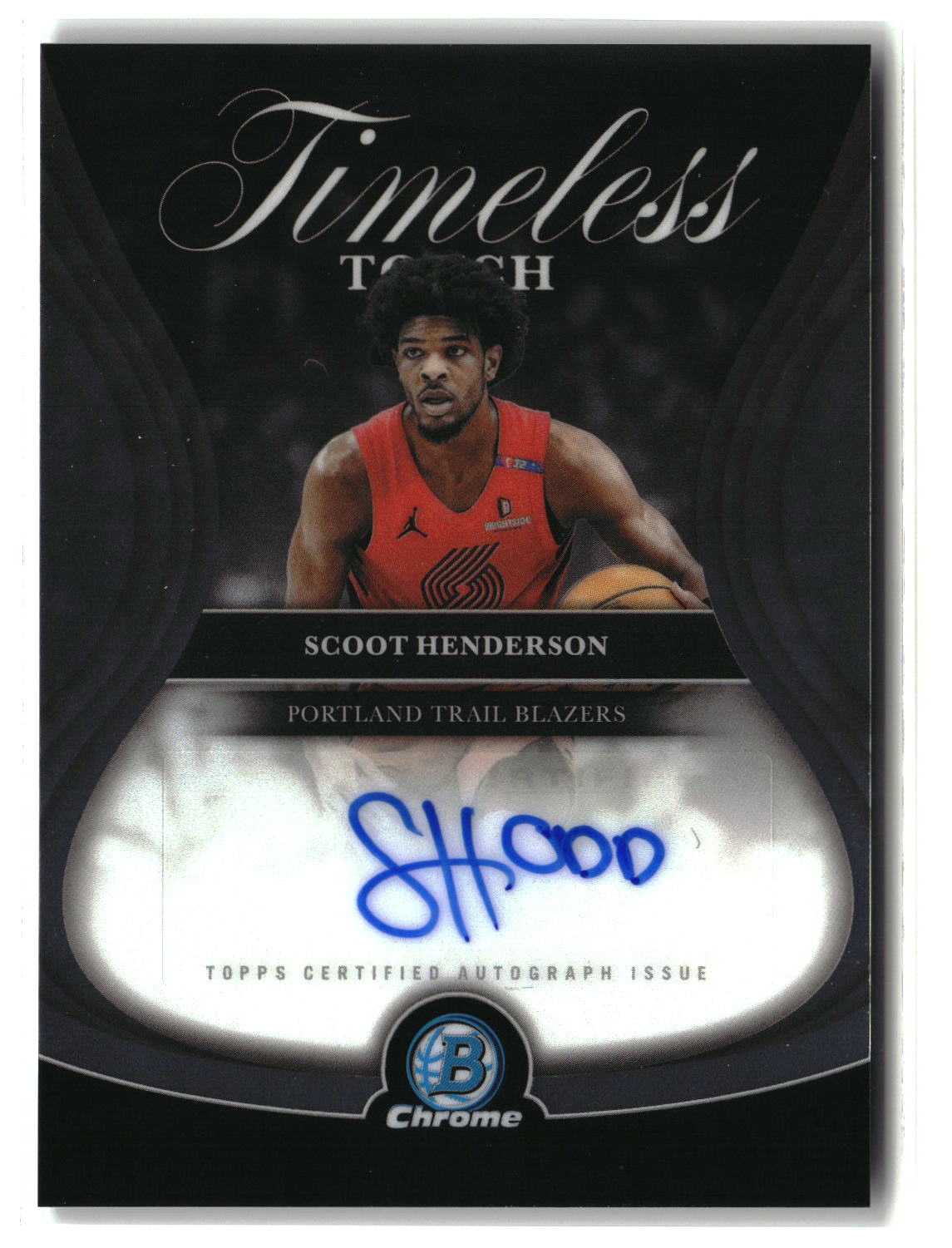 Scoot Henderson 2025-26 Bowman Timeless Touch Signatures #TTA-SH