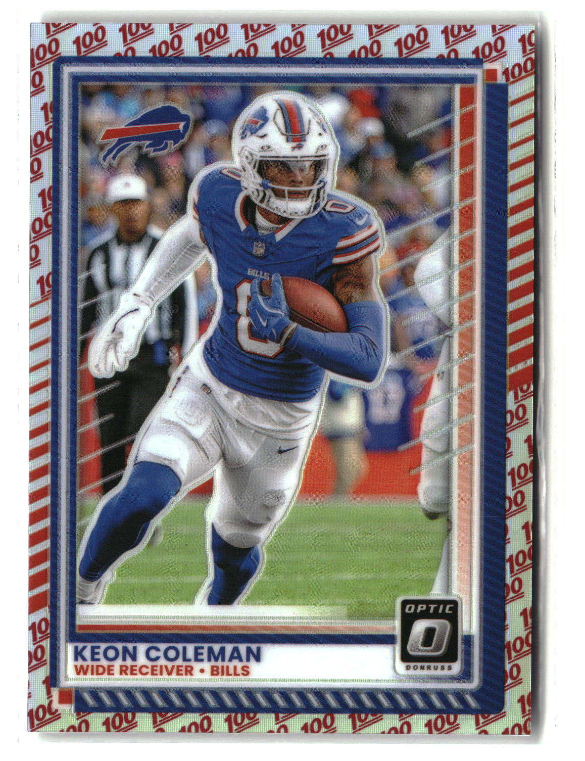 Keon Coleman 2025 Donruss Optic One Hundred #32