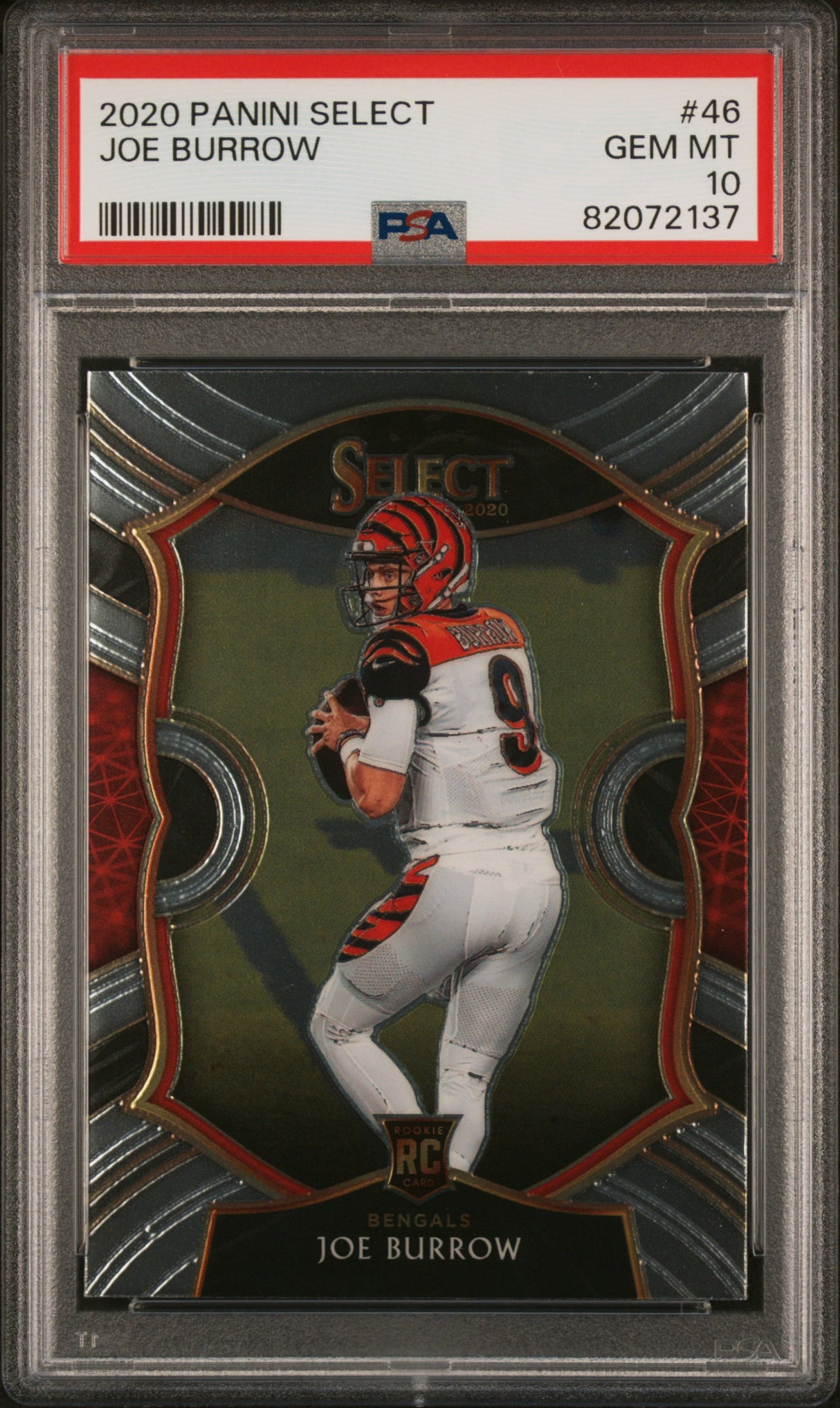 Joe Burrow 2020 Panini Select #46 PSA 10