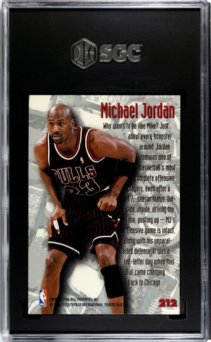 Michael Jordan 1995-96 Metal #212 SGC 8.5