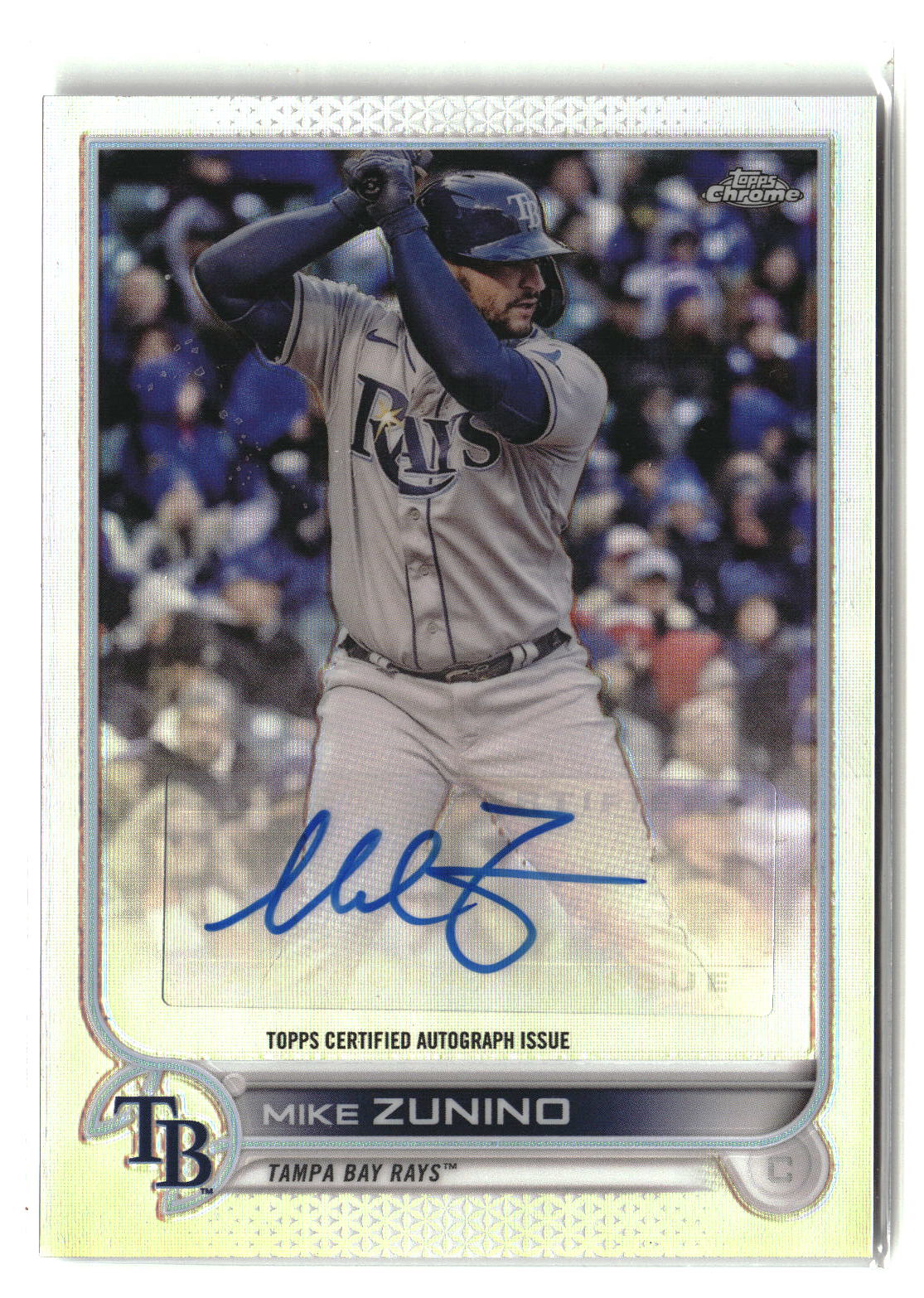 Mike Zunino 2022 Topps Chrome Update Autographs #AC-MZ