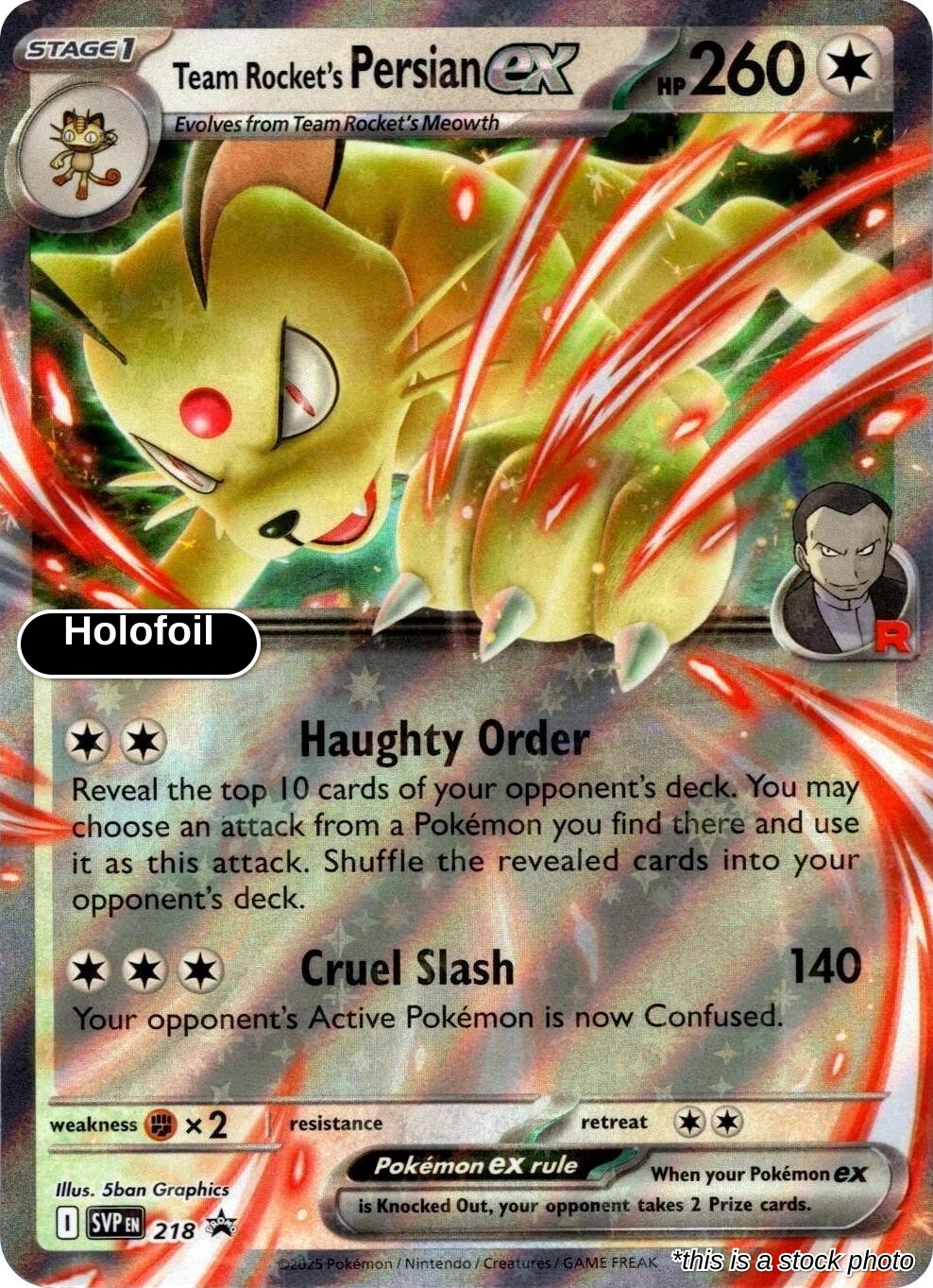 Team Rocket's Persian ex - 218