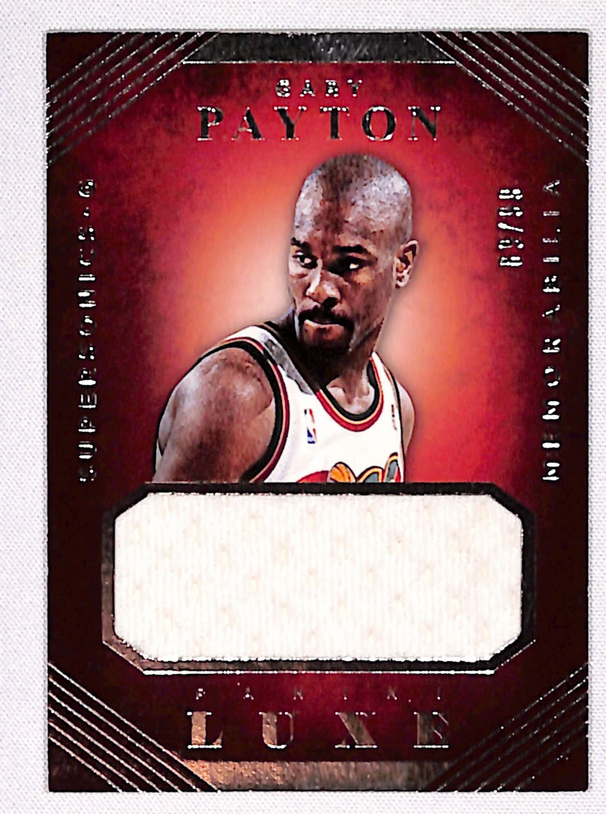 Gary Payton 2015-16 Panini Luxe - Memorabilia #32 #/99