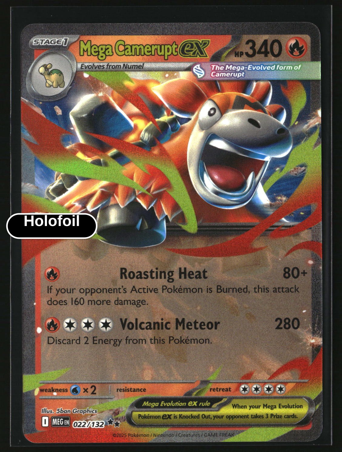 Mega Camerupt ex - 022/132