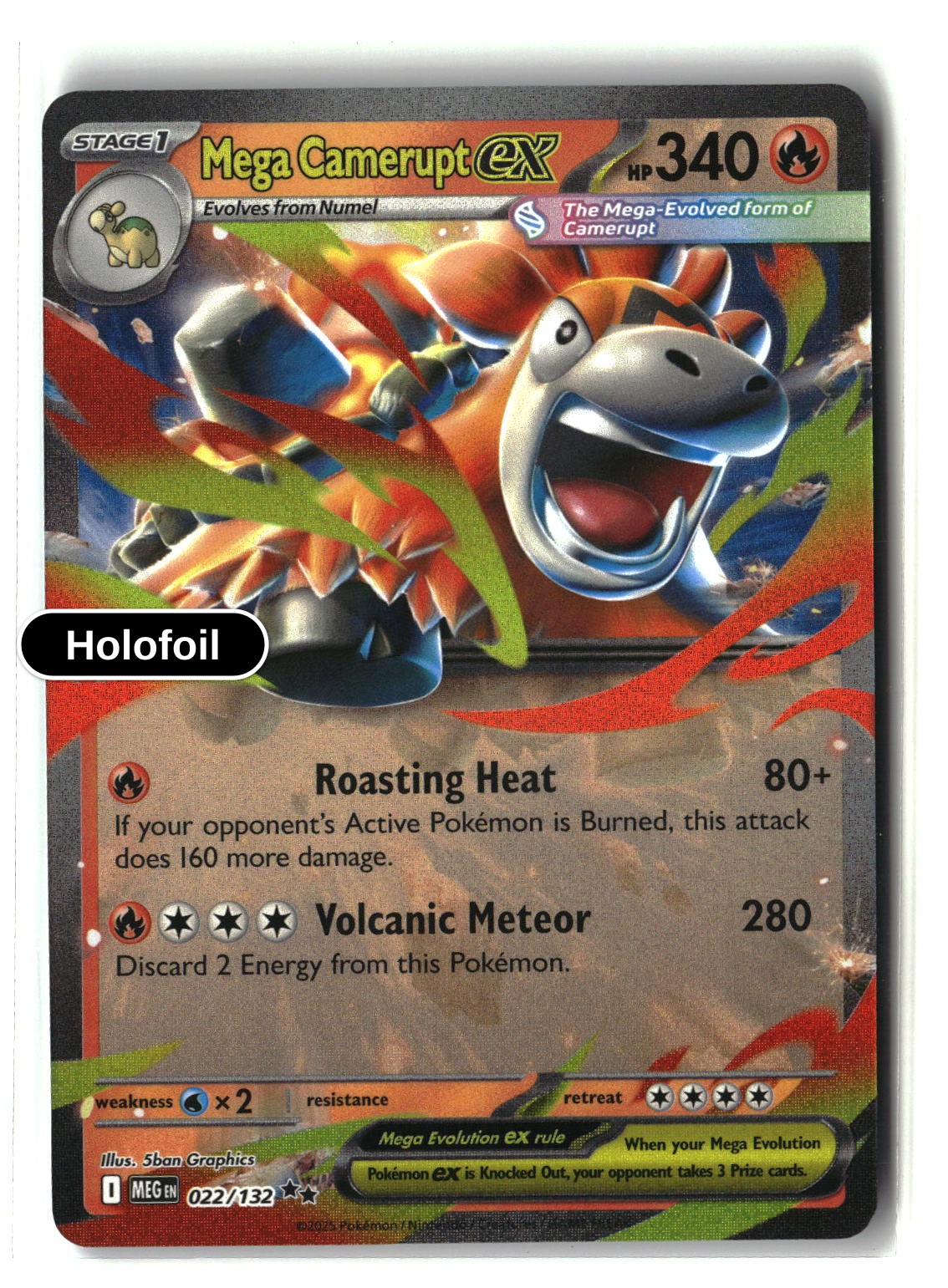 Mega Camerupt ex - 022/132